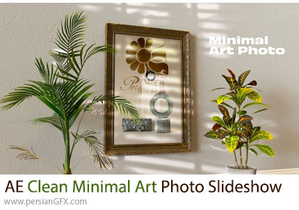 دانلود پروژه افترافکت اسلایدشو عکس با طراحی مینیمال هنری - Clean Minimal Art Photo Slideshow