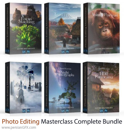 آموزش دوره کامل مسترکلاس ویرایش تصاویر در فتوشاپ و لایتروم - Photo Editing Masterclass Complete Bundle