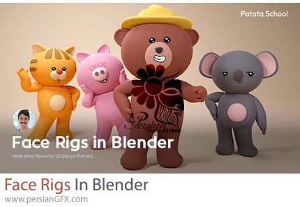 آموزش ریگ بندی صورت در بلندر - Face Rigs In Blender