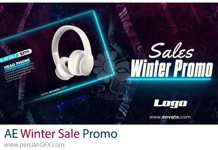 دانلود پروژه افترافکت پرومو فروش ویژه زمستانی + آموزش - Winter Sale Promo