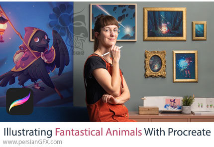 آموزش تصویرسازی فستیوال حیوانات با پروکریت - Illustrating Fantastical Animals With Procreate