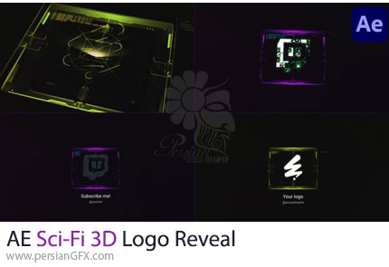 دانلود پروژه افترافکت نمایش لوگو با افکت سه بعدی علمی تخیلی + آموزش - Sci-Fi 3D Logo Reveal
