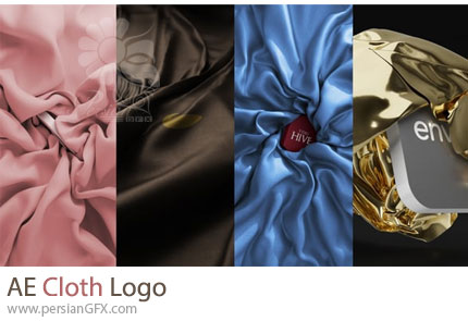 دانلود پروژه افترافکت نمایش لوگو با حرکت پارچه - Cloth Logo