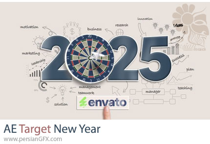 دانلود پروژه افترافکت انیمیشن اهداف سال جدید - Target New Year