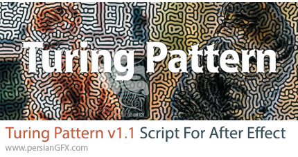 دانلود اسکریپت Turing Pattern v1.1 برای ایجاد الگوهای تورینگ برای تصاویر در افترافکت