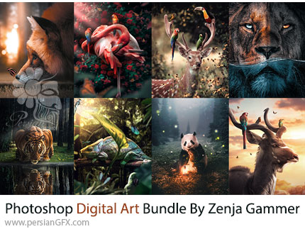 پکیج کامل دورههای آموزشی Zenja Gammer: مسیر شما به سوی تبدیل شدن به یک استاد فتوشاپ - Photoshop Digital Art Bundle