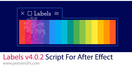 دانلود اسکریپت Labels v4.0.2 برای تغییر رنگ برچسب لایه ها در افترافکت