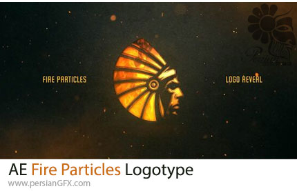 دانلود پروژه افترافکت نمایش لوگو با جرقه آتش - Fire Particles Logotype