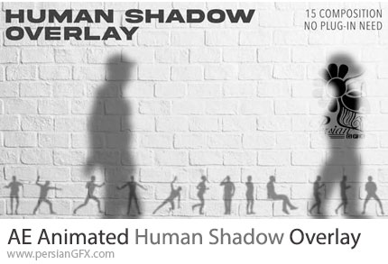 دانلود پروژه افترافکت افکت های پوششی سایه متحرک انسان + آموزش - Animated Human Shadow Overlay