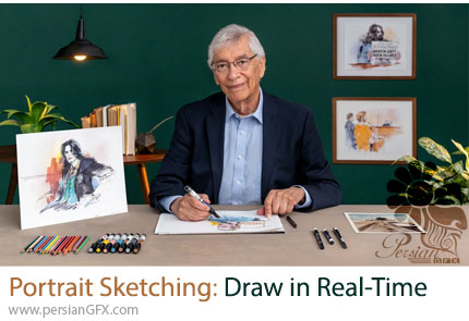آموزش مقدمهای بر طراحی پرتره: طراحی در زمان واقعی - Intro To Portrait Sketching: Draw in Real-Time