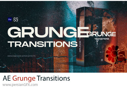 دانلود پروژه افترافکت ترانزیشن گرانج + آموزش - Grunge Transitions