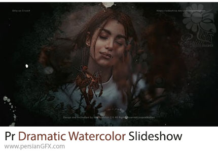 دانلود پروژه پریمیر اسلایدشو آبرنگی دراماتیک - Dramatic Watercolor Slideshow