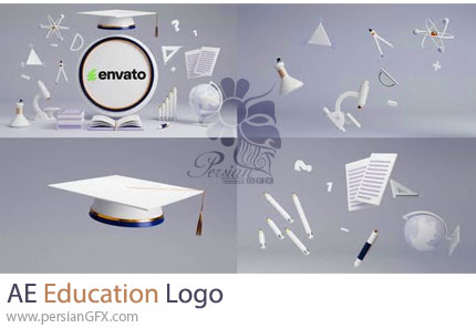 دانلود پروژه افترافکت نمایش لوگو با تم آموزشی + آموزش - Education Logo
