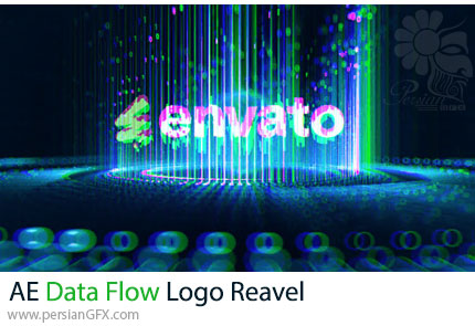 دانلود پروژه افترافکت نمایش لوگو با حرکت داده‌ها و جریان سیگنال‌ها - Data Flow Logo Reavel