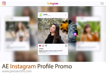 دانلود پروژه افترافکت پرومو پروفایل اینستاگرام + آموزش - Instagram Profile Promo