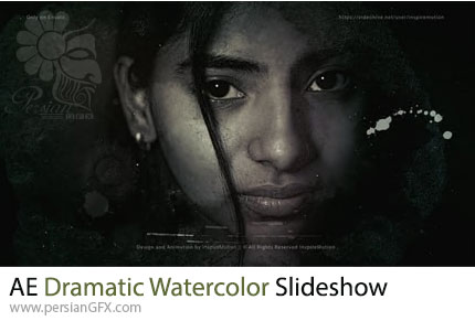 دانلود پروژه افترافکت اسلایدشو با افکت آبرنگی دراماتیک - Dramatic Watercolor Slideshow