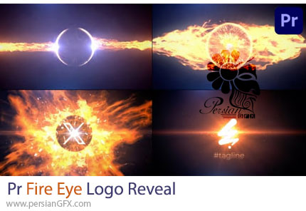 دانلود پروژه پریمیر نمایش لوگو با افکت چشم آتشین + آموزش - Fire Eye Logo Reveal