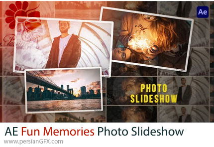 دانلود پروژه افترافکت اسلایدشو آلبوم خاطرات شاد + آموزش - Fun Memories Photo Slideshow