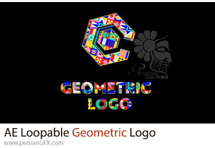 دانلود پروژه افترافکت انیمشن لوگو با اشکال هندسی قابل تکرار + آموزش - Loopable Geometric Logo