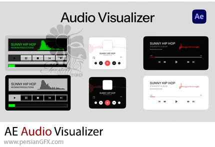 دانلود پروژه افترافکت پک ویژوالایزر صوتی + آموزش - Audio Visualizer