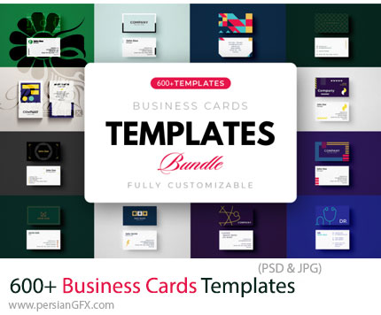 دانلود بیش از 600 قالب لایه باز کارت ویزیت با طرح های متنوع - Business Cards Templates