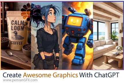 آموزش طراحی گرافیک خلاقانه با هوش مصنوعی چت جی پی تی - Create Awesome Graphics With ChatGPT