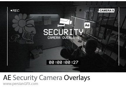 دانلود پروژه افترافکت افکت ویدئویی دوربین امنیتی + آموزش - Security Camera Overlays