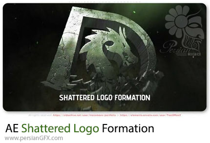 دانلود پروژه افترافکت تشکیل لوگو با افکت خرد شدن - Shattered Logo Formation