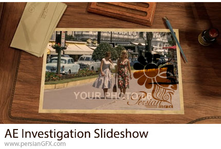 دانلود پروژه افترافکت اسلایدشو تصاویر با تم تحقیقاتی و معمایی + آموزش - Investigation Slideshow