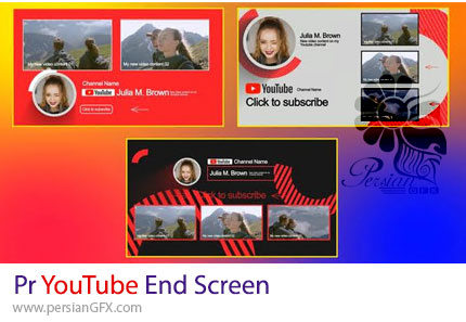 دانلود پروژه پریمیر انداسکرین یوتیوب + آموزش - YouTube End Screen