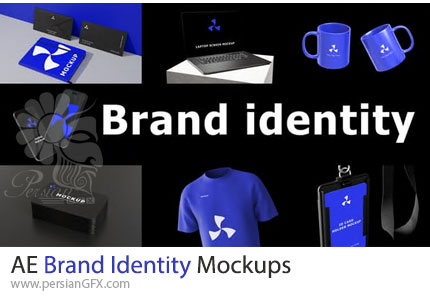 دانلود پروژه افترافکت موکاپ ست اداری برای معرفی برند تجاری + آموزش - Brand Identity Mockups