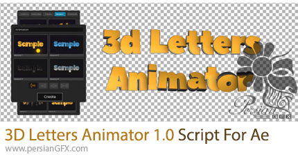 دانلود اسکریپت 3D Letters Animator v1.0 برای ساخت تایتل های سه بعدی جذاب در افترافکت
