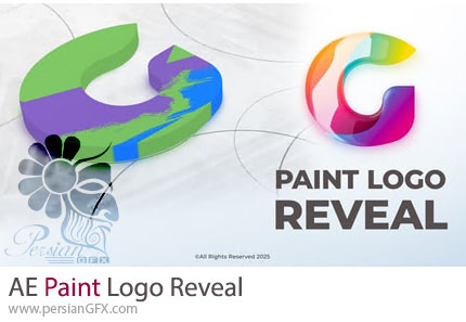 دانلود پروژه افترافکت نمایش لوگو با افکت نقاشی + آموزش - Paint Logo Reveal