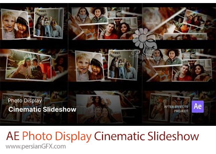 دانلود پروژه افترافکت اسلایدشو عکس با جلوه‌های سینمایی + آموزش - Photo Display Cinematic Slideshow