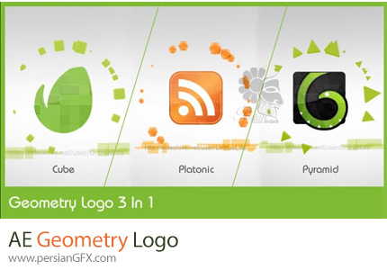 دانلود پروژه افترافکت نمایش لوگو با اشکال هندسی سه بعدی + آموزش - Geometry Logo