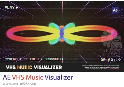 دانلود پروژه افترافکت ویژوالایزر موزیک به سبک VHS + آموزش - VHS Music Visualizer