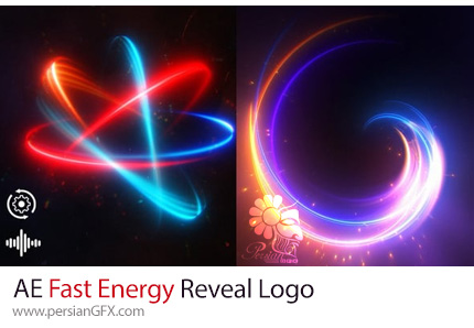 دانلود پروژه افترافکت نمایش لوگو با افکت انرژی داینامیک + آموزش - Fast Energy Reveal Logo