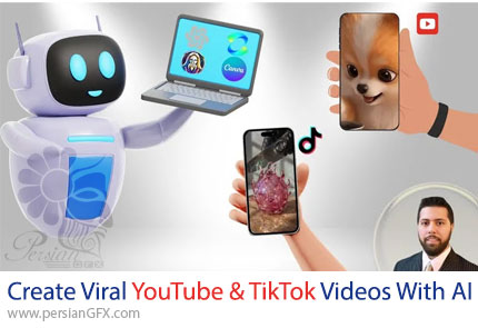 آموزش ساخت ویدیوهای وایرال برای یوتیوب و تیک‌تاک با هوش مصنوعی - Create Viral YouTube & TikTok Videos With AI
