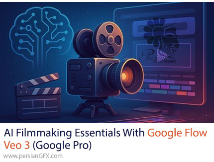 آموزش اصول و تکنیک‌های فیلم‌سازی با هوش مصنوعی گوگل - AI Filmmaking Essentials With Google Flow Veo 3 (Google Pro)