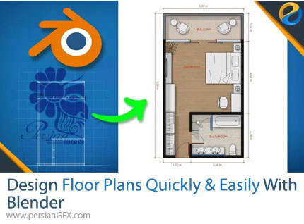 آموزش طراحی سریع و آسان نقشه ساختمان با بلندر - Design Floor Plans Quickly And Easily With Blender