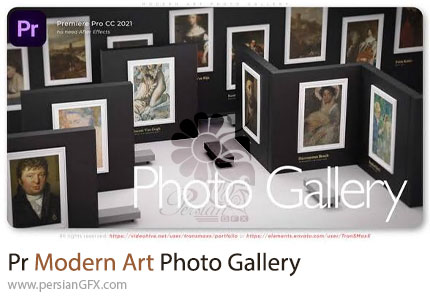 دانلود پروژه پریمیر اسلایدشو گالری عکس هنرهای مدرن - Modern Art Photo Gallery