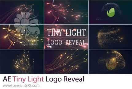 دانلود پروژه افترافکت نمایش لوگو با افکت حرکت نورهای ریز + آموزش - Tiny Light Logo Reveal