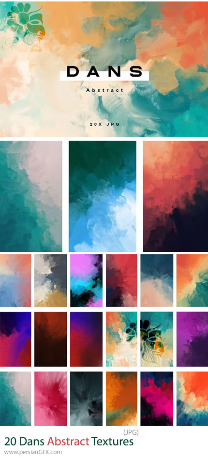 دانلود 20 تکسچر هنری و انتزاعی برای طراحان - Dans Abstract Textures