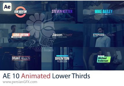 دانلود پروژه افترافکت پک زیرنویس متحرک + آموزش - Animated Lower Thirds