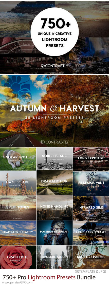 دانلود بیش از 750 پریست لایتروم برای ویرایش عکس‌های خلاقانه و حرفه‌ای - Pro Lightroom Presets Bundle