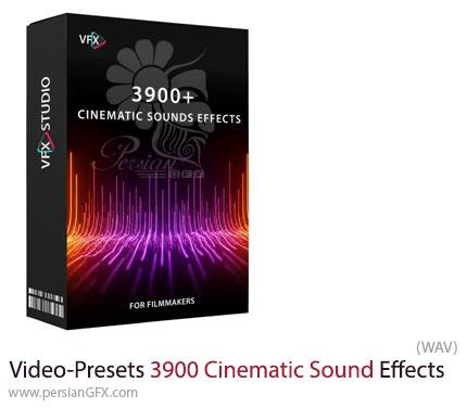 دانلود پکیج غول‌آسای افکت‌های صوتی برای فیلم‌سازان و تدوین‌گران - Video-Presets 3900 Cinematic Sound Effects [For Filmmakers]