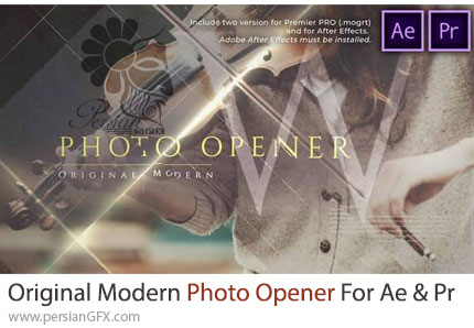 دانلود پروژه آماده اوپنر تصاویر به سبک مدرن برای افترافکت و پریمیر - Original Modern Photo Opener