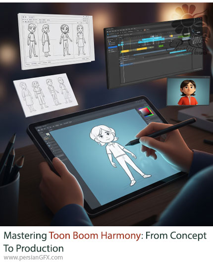 آموزش تسلط کامل بر تون بوم هارمونی برای ساخت انیمیشن از ایده تا اجرا - Mastering Toon Boom Harmony: From Concept To Production