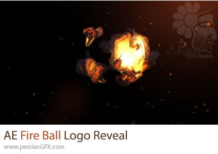 دانلود پروژه افترافکت نمایش لوگو با افکت توپ آتشین + آموزش - Fire Ball Logo Reveal