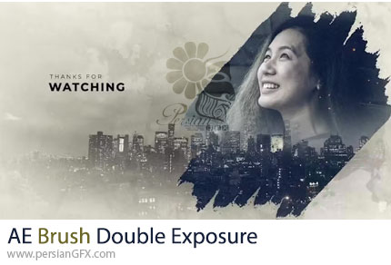 دانلود پروژه افترافکت اسلایدشو تصاویر با افکت براش دابل اکسپوژر - Brush Double Exposure